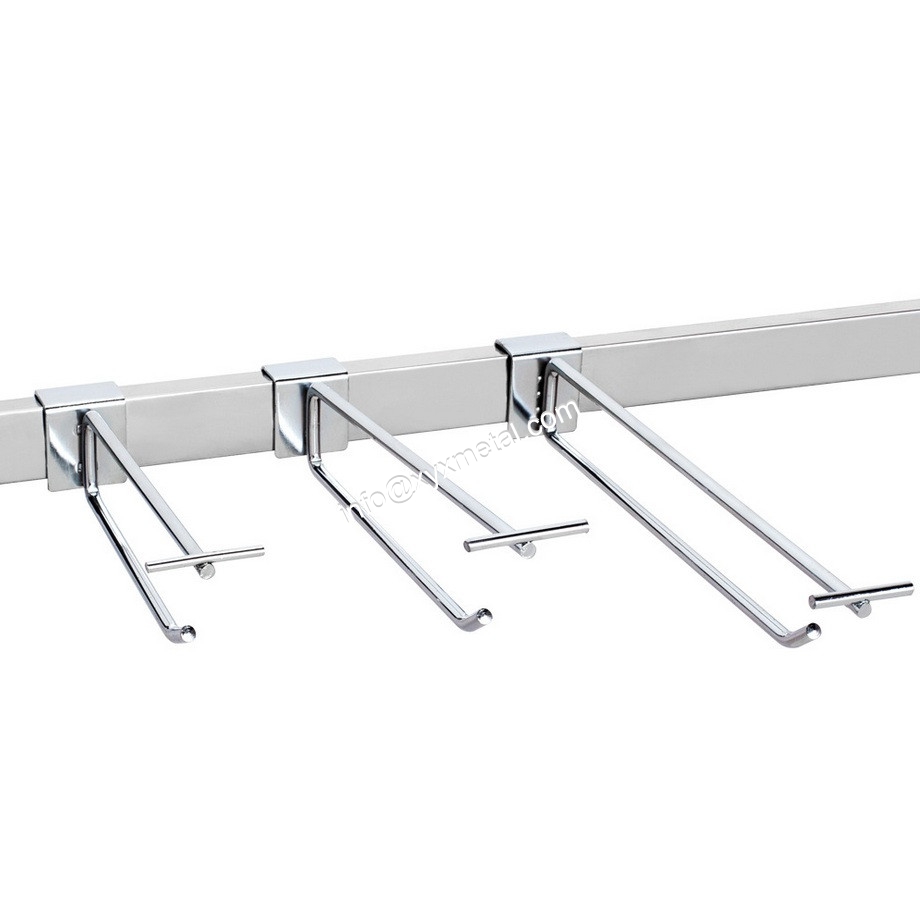 Hang rail Display Tube Sanner Hooks with Price Tag Holder