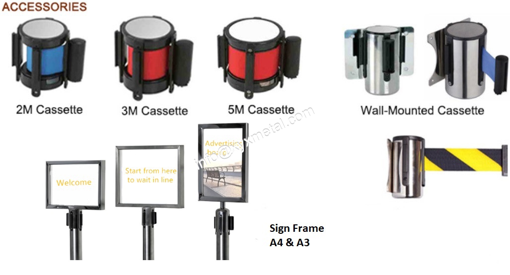 accessaries of belt barrier