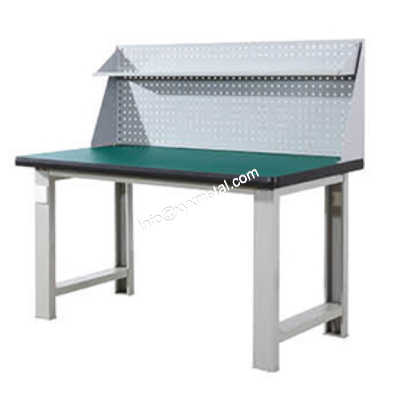 Industrial Diy Metal Workbench with Storage Shelf