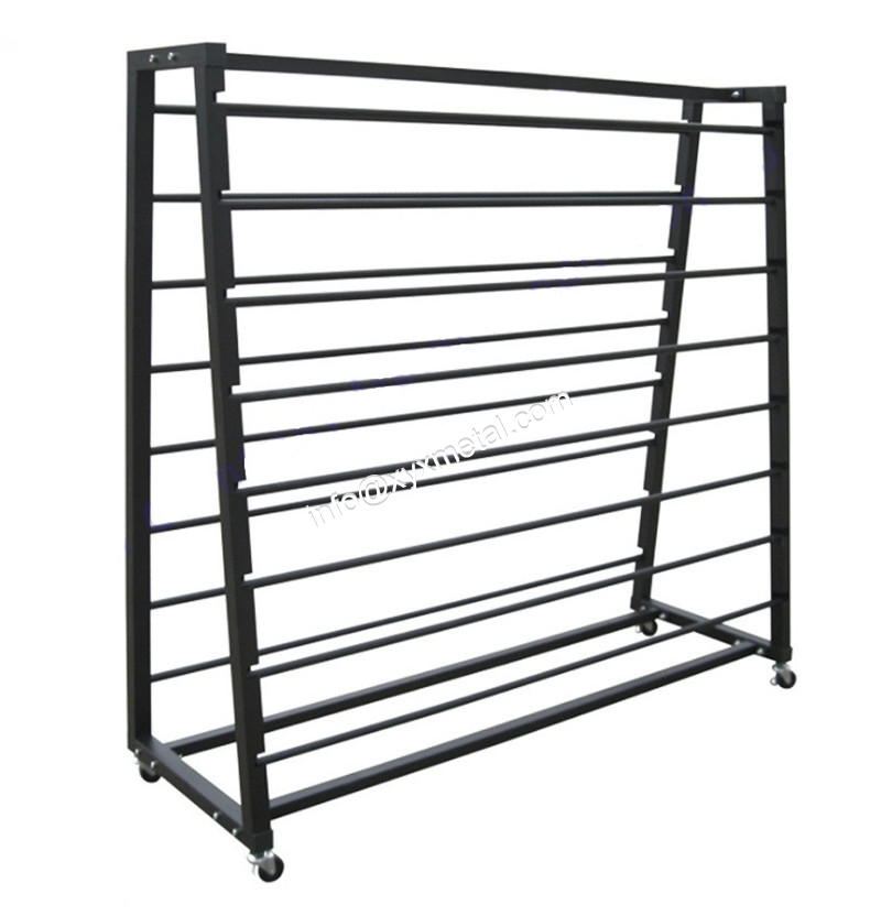 Textile Carpet Fabric Roll Display Rack