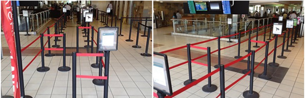 usage of belt barrier