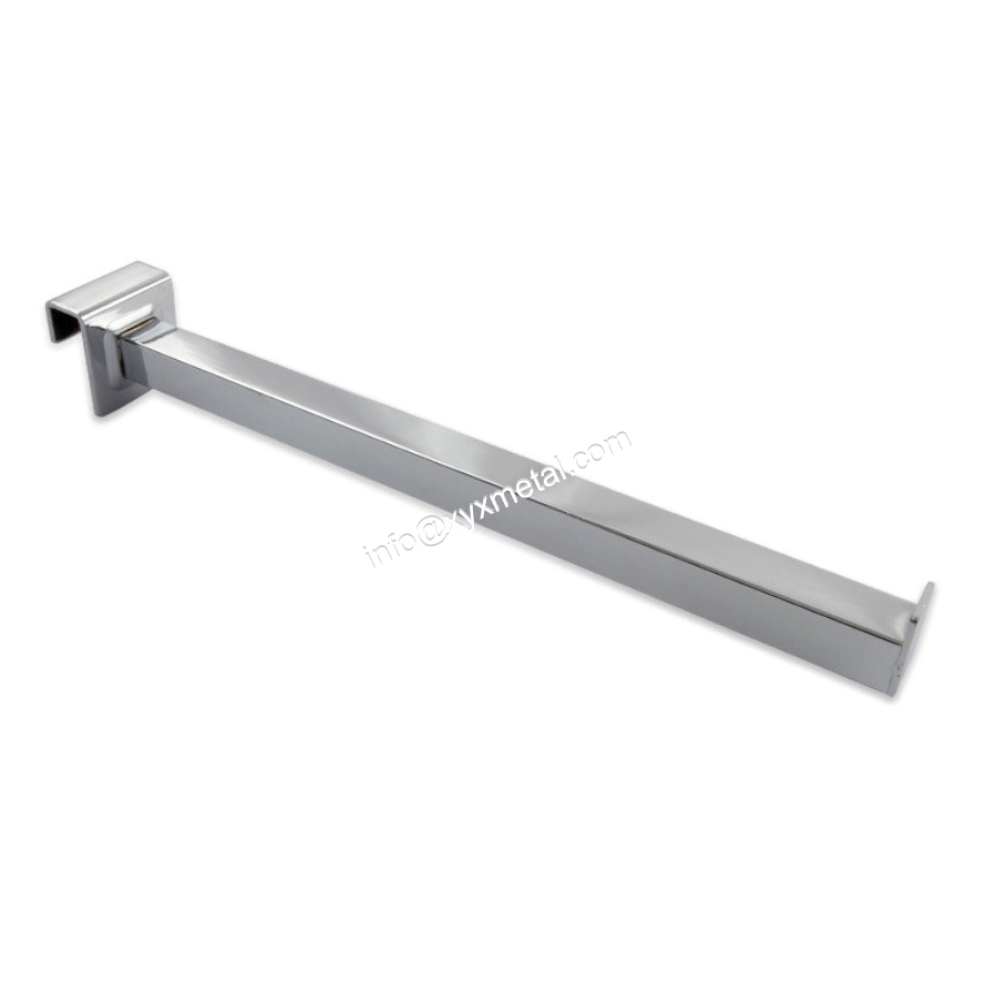 Tube Bar Straight Hang Rail Chrome Steel Display Hooks