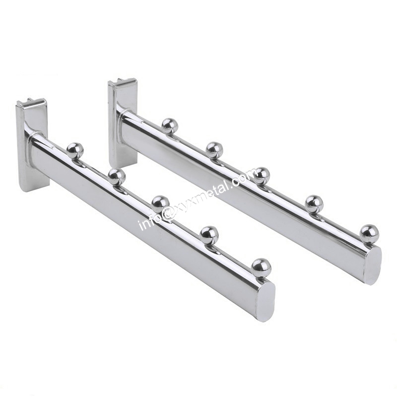 Straight or Slanted Steel Ovel Tube Slotted Channel Arm with Beads