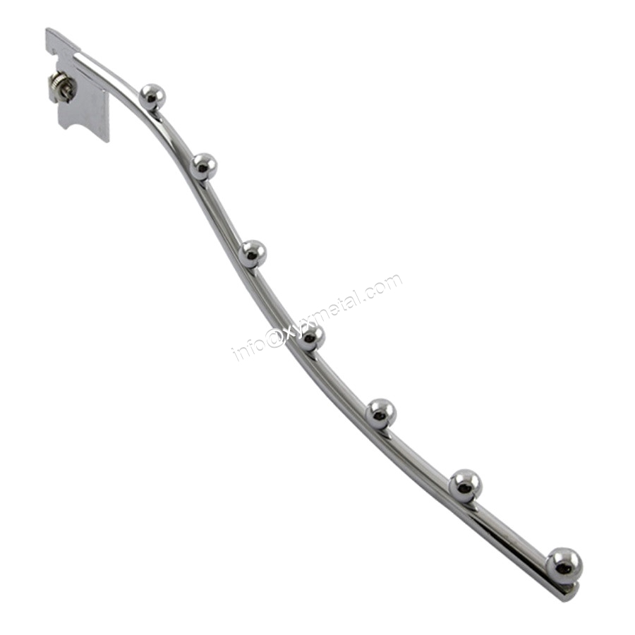 Angle Adjustable Portable Waterfall Wire Display Hooks with 7 Beads