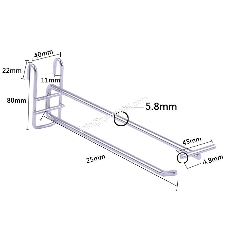details of gridwall hooks