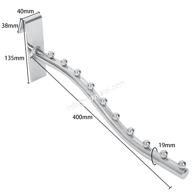 clothes gridwall arm