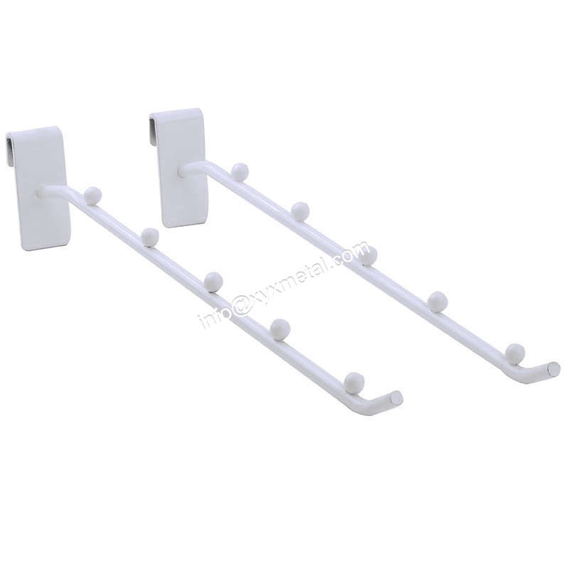 White Steel Wire Gridwall Faceout with Beads for Metal Mesh