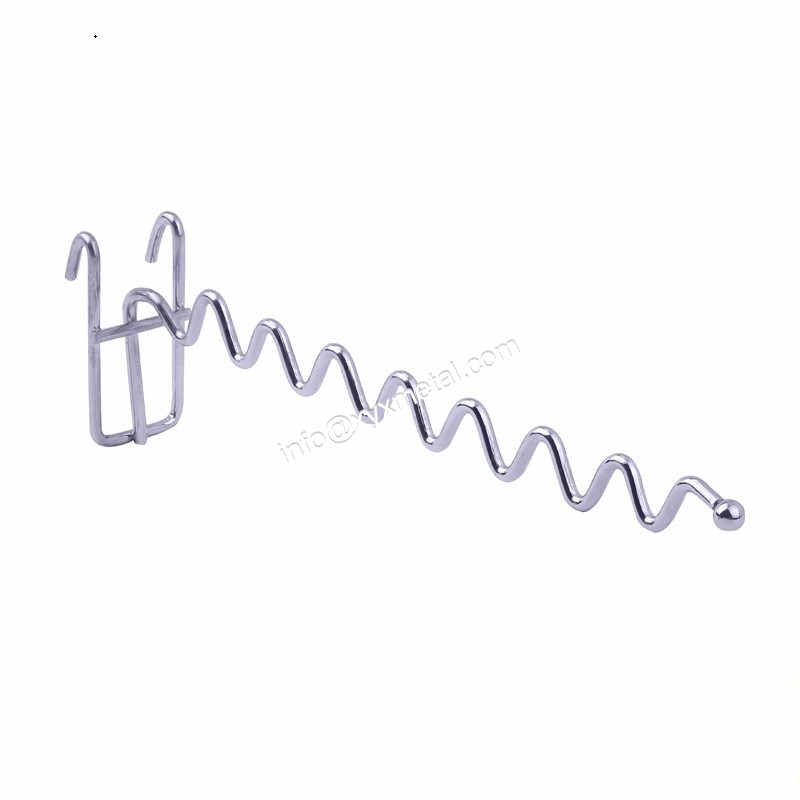 Customized Gridwall Wave Metal Wire Hooks Display Hanger