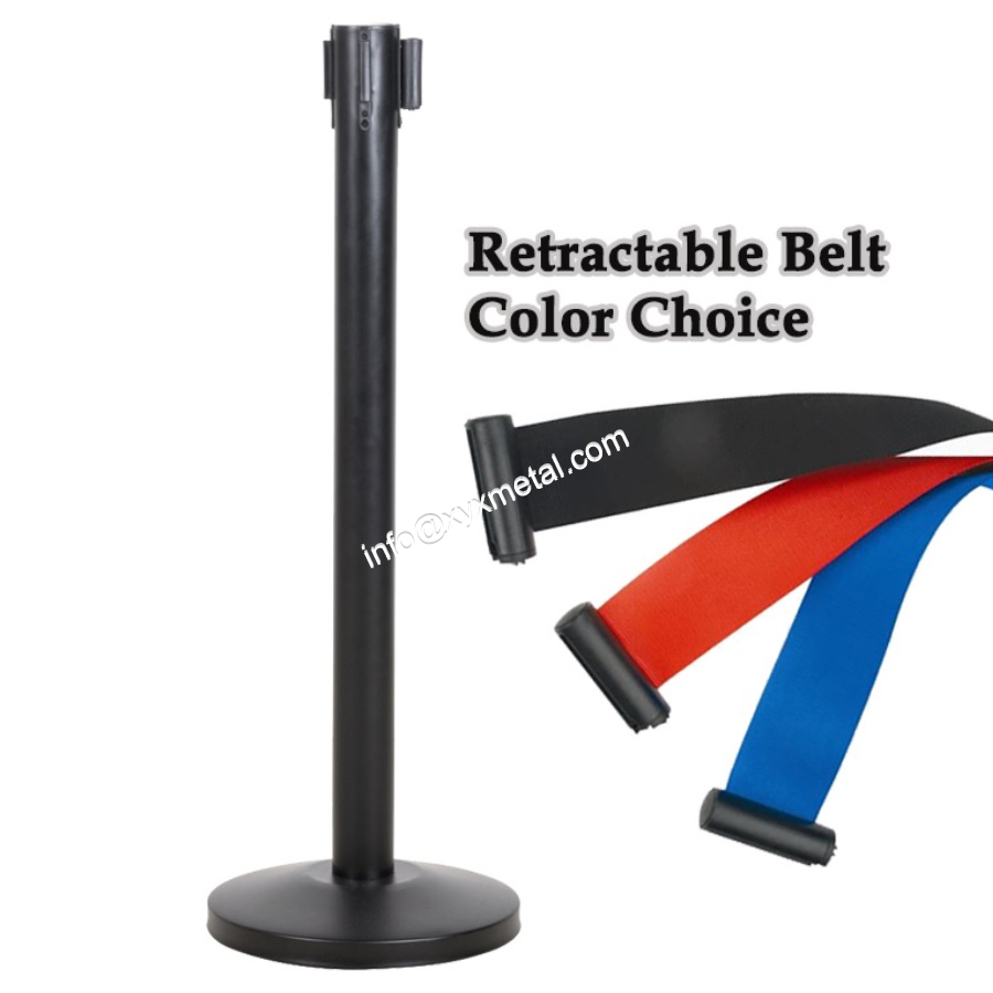 Crowd Control Barrier with 2 Meter Retractable Belt