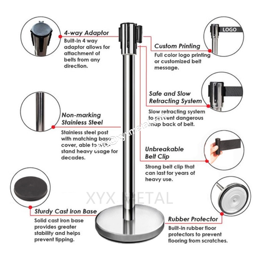 Details of stanchion