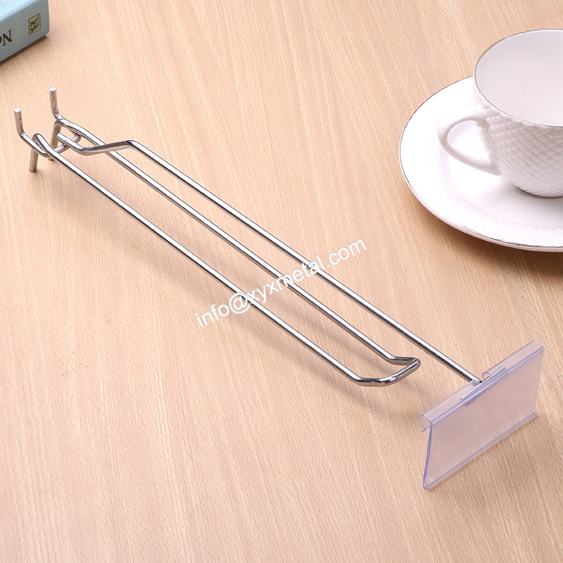 peg U hooks with label holder