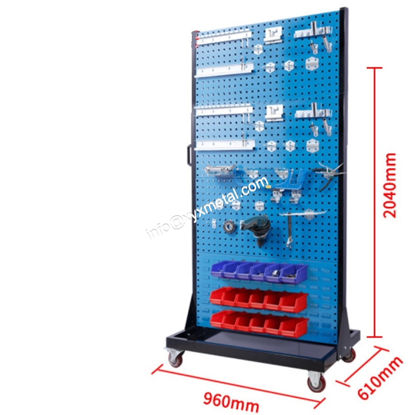 Double sided tool rack