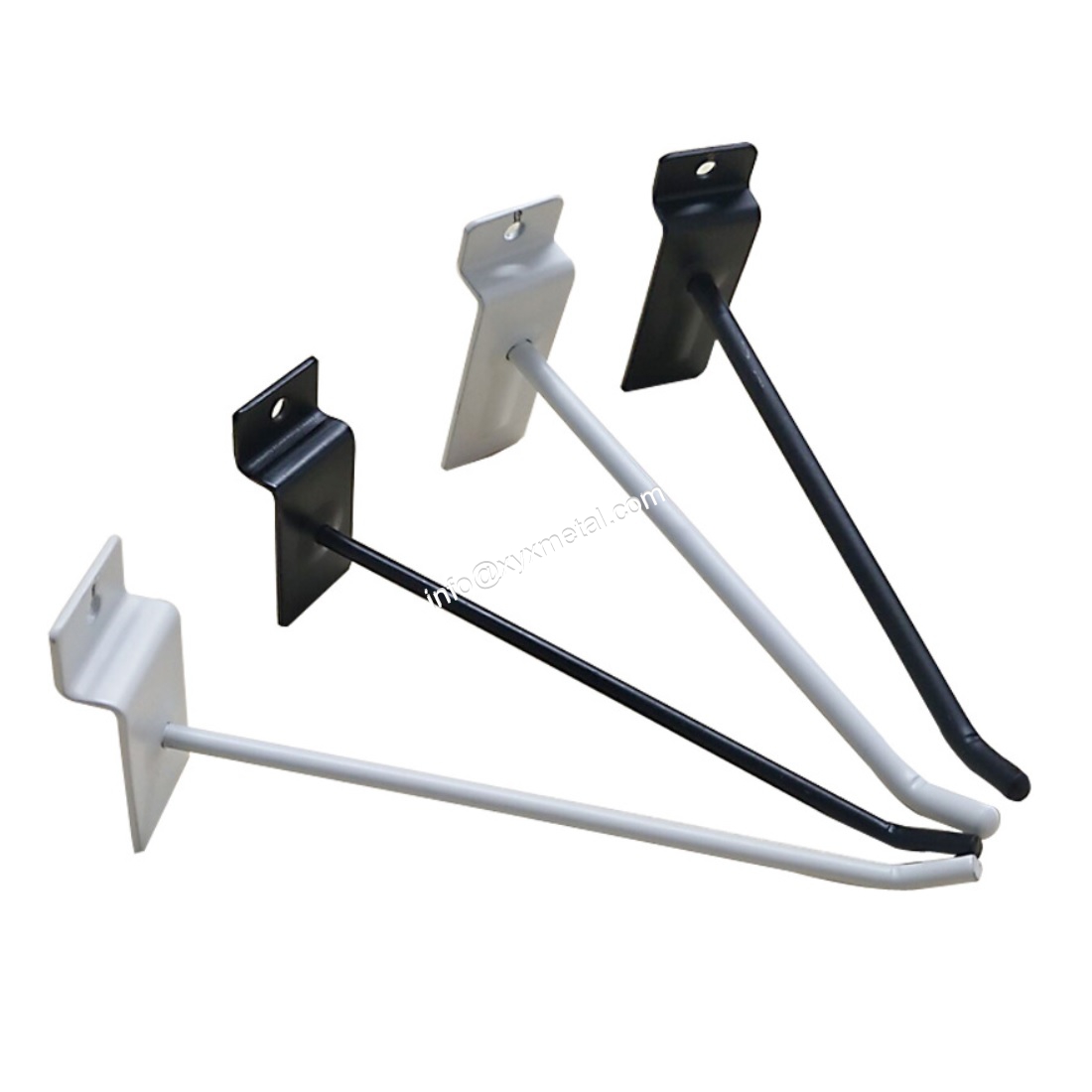 Color of slatwall hooks