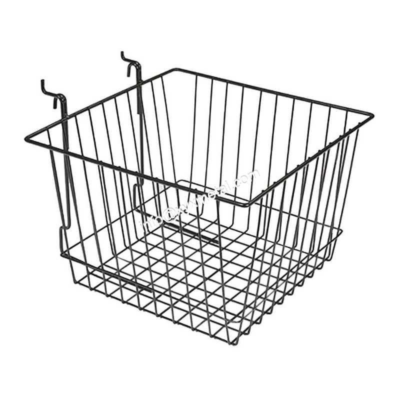 Steel Wire Mesh Slatwall Baskets