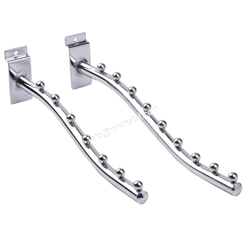 Slatwall Waterfall Pipe Display Hooks with Ball