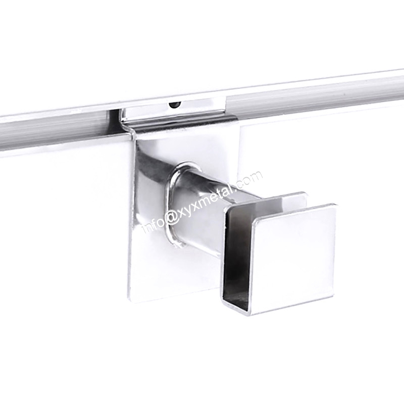 Slatwall Rectangular Tube Holding Hangrail Bracket