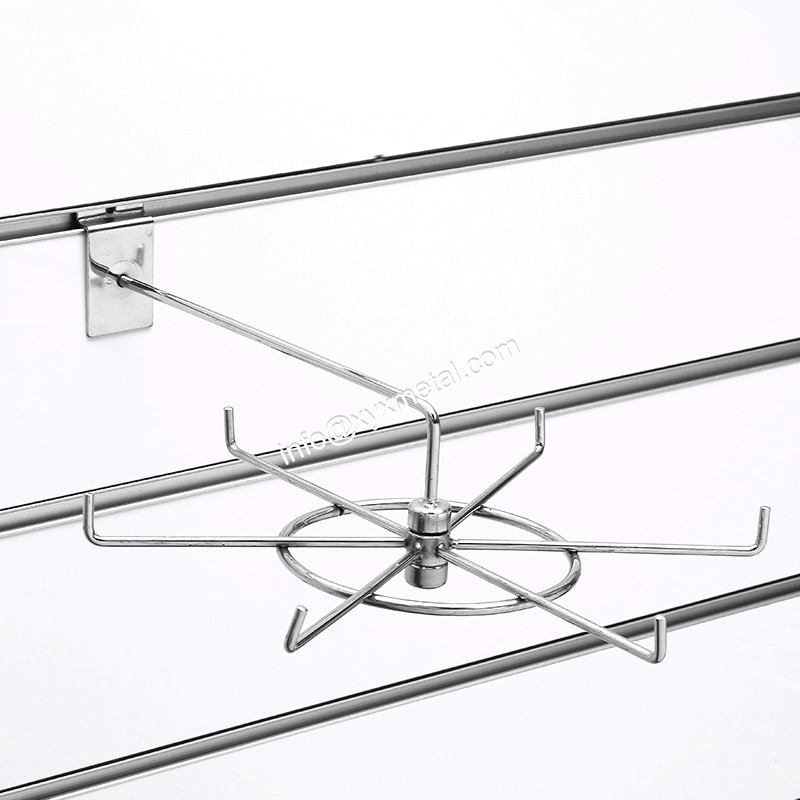 Windmill Rotata Slatwall Display Hooks with 6 Hangers