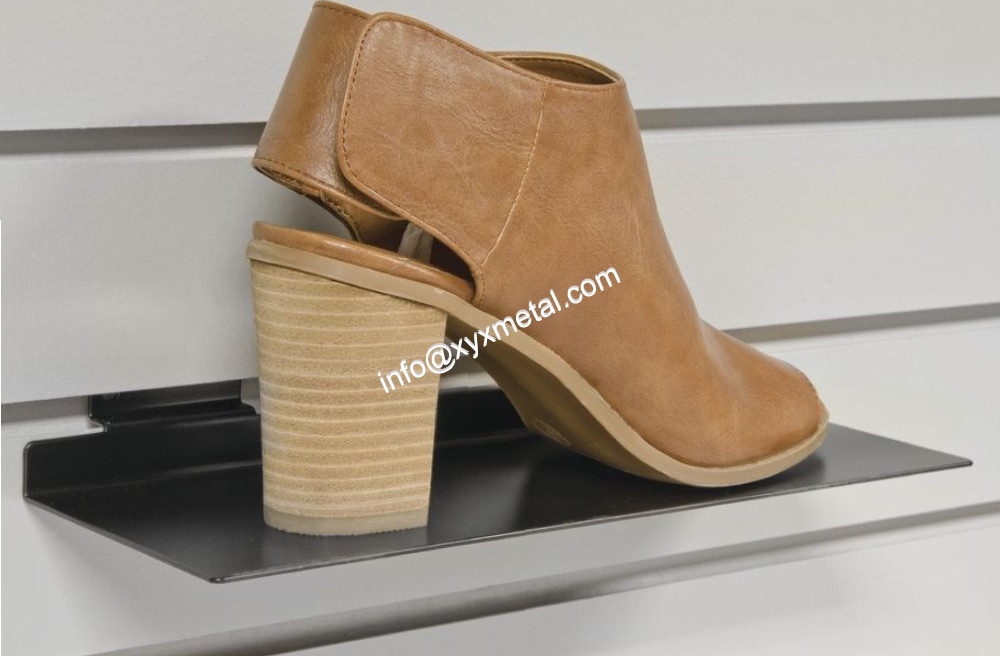 Slatwall shoe display shelf