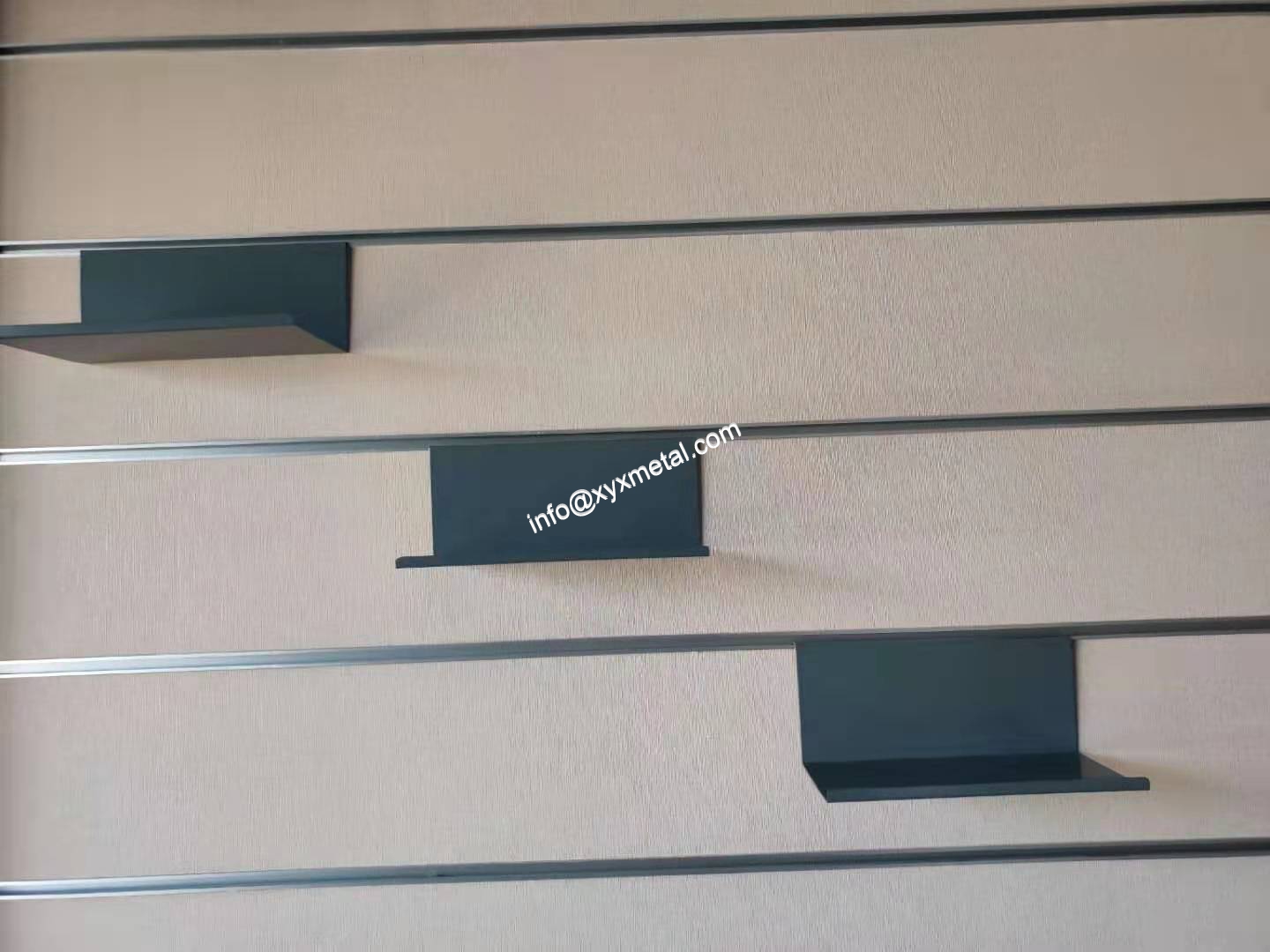 slatwall metal display shelf