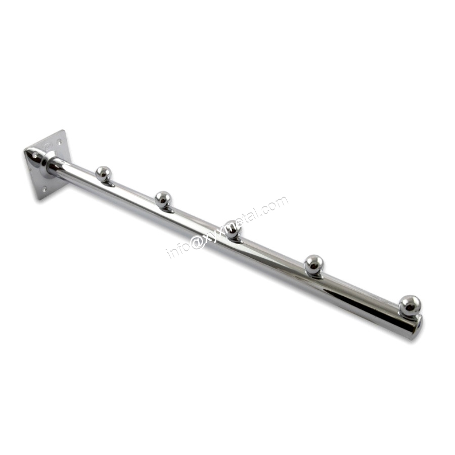 Straight Wall Mounted Clothes Display Arm with Beads