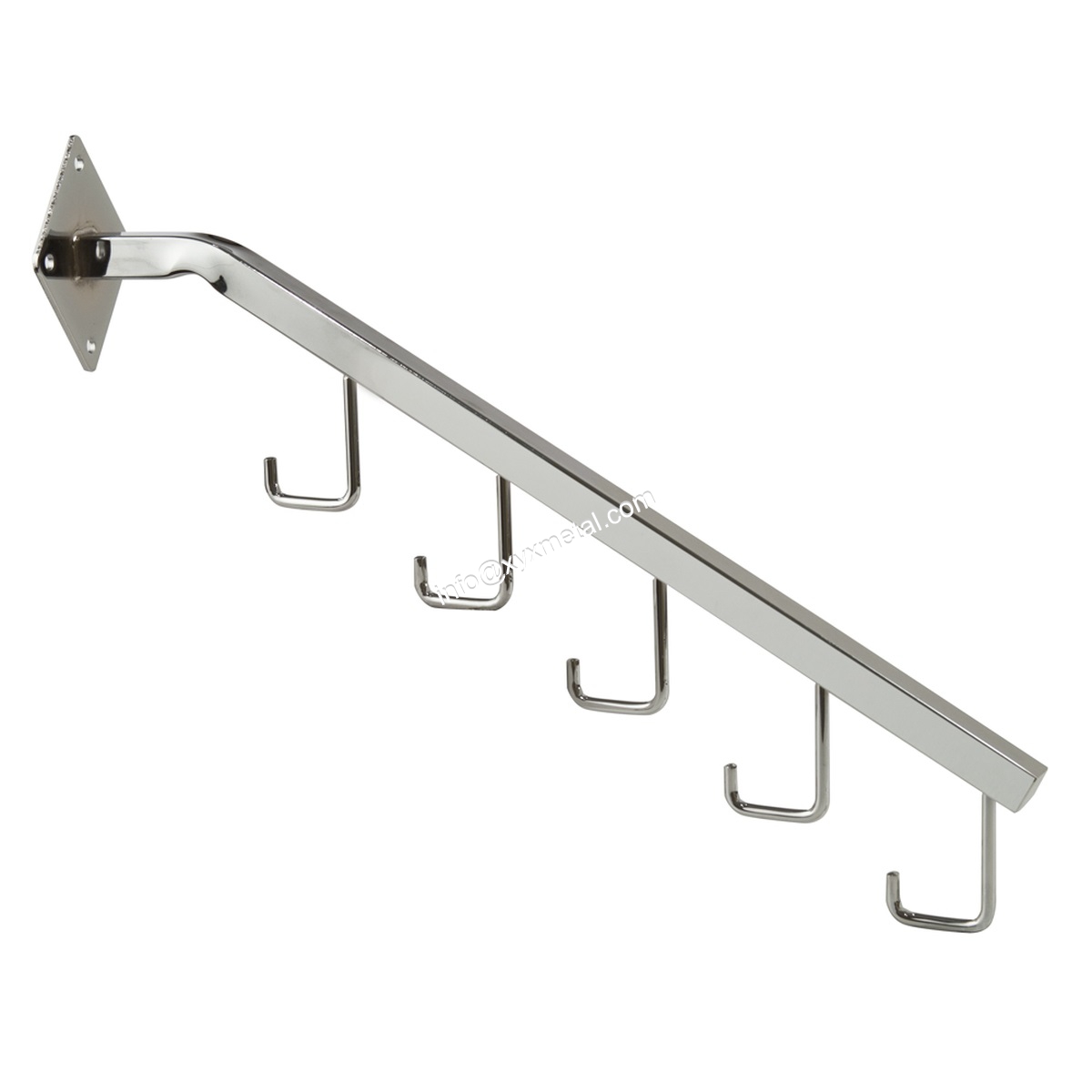 wall mounted arm with hooks