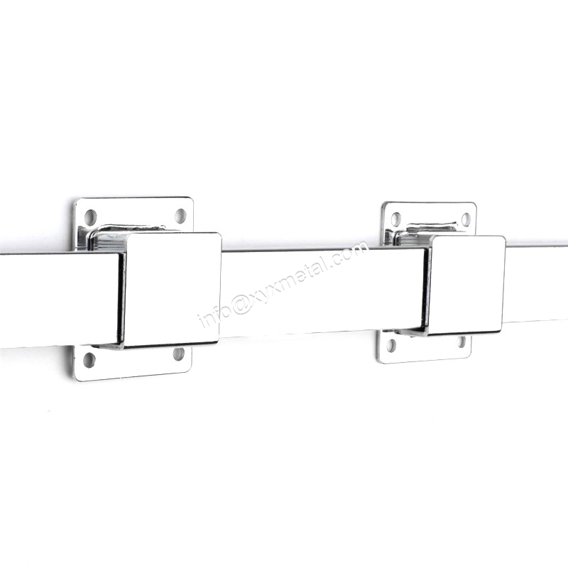 Wall Mount Hangrail Bar Rectangular Tube Rail Bracket Holder