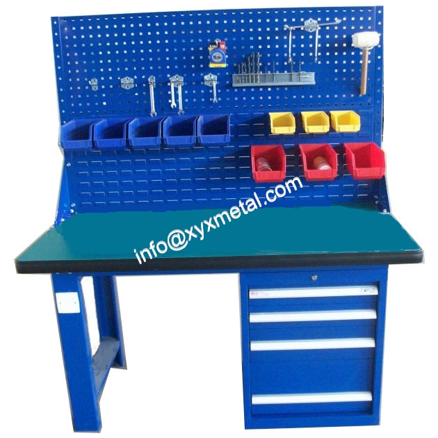 Garage Workbech with Storage Tool Drawer and Shelves