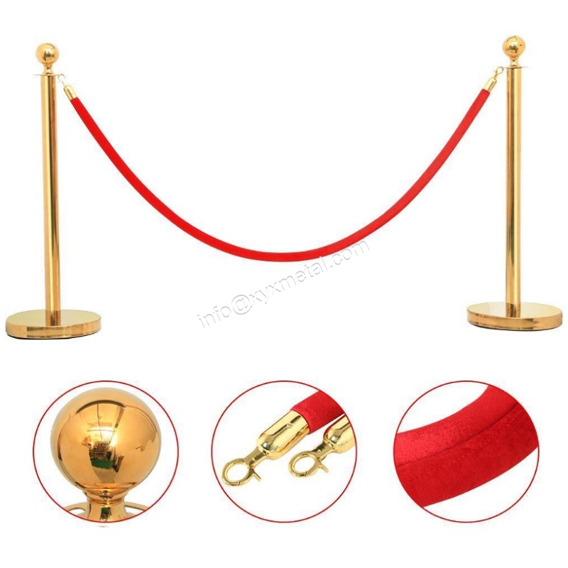 red rope barrier
