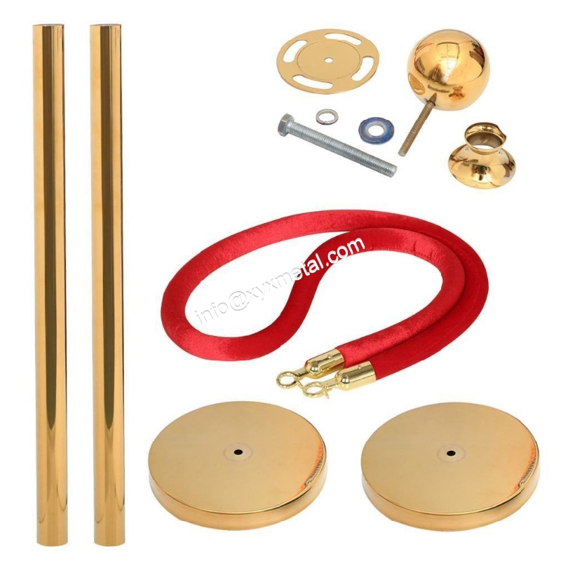 Details of rope stanchions