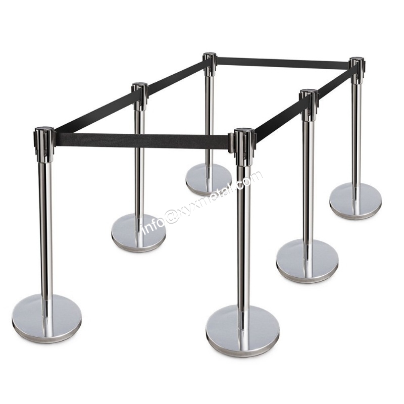 Retractable Belt Stainless Steel Stanchions