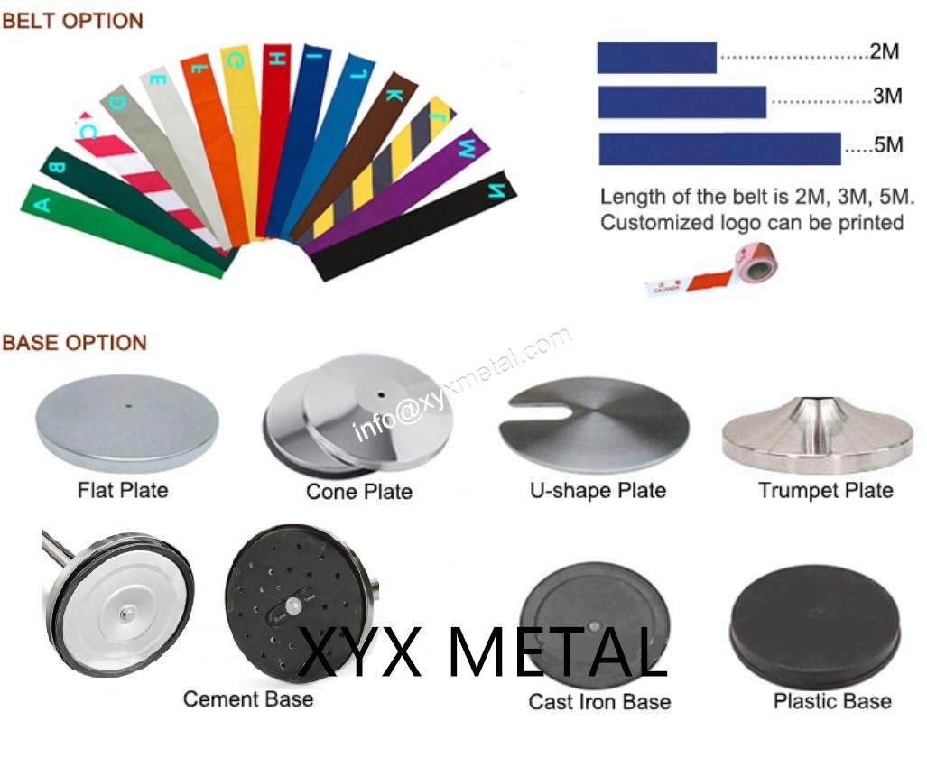 details of belt barrier