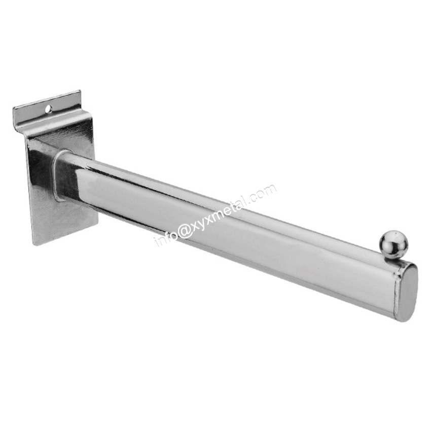 Chorme Plated Forward Display Arm for Slatwall