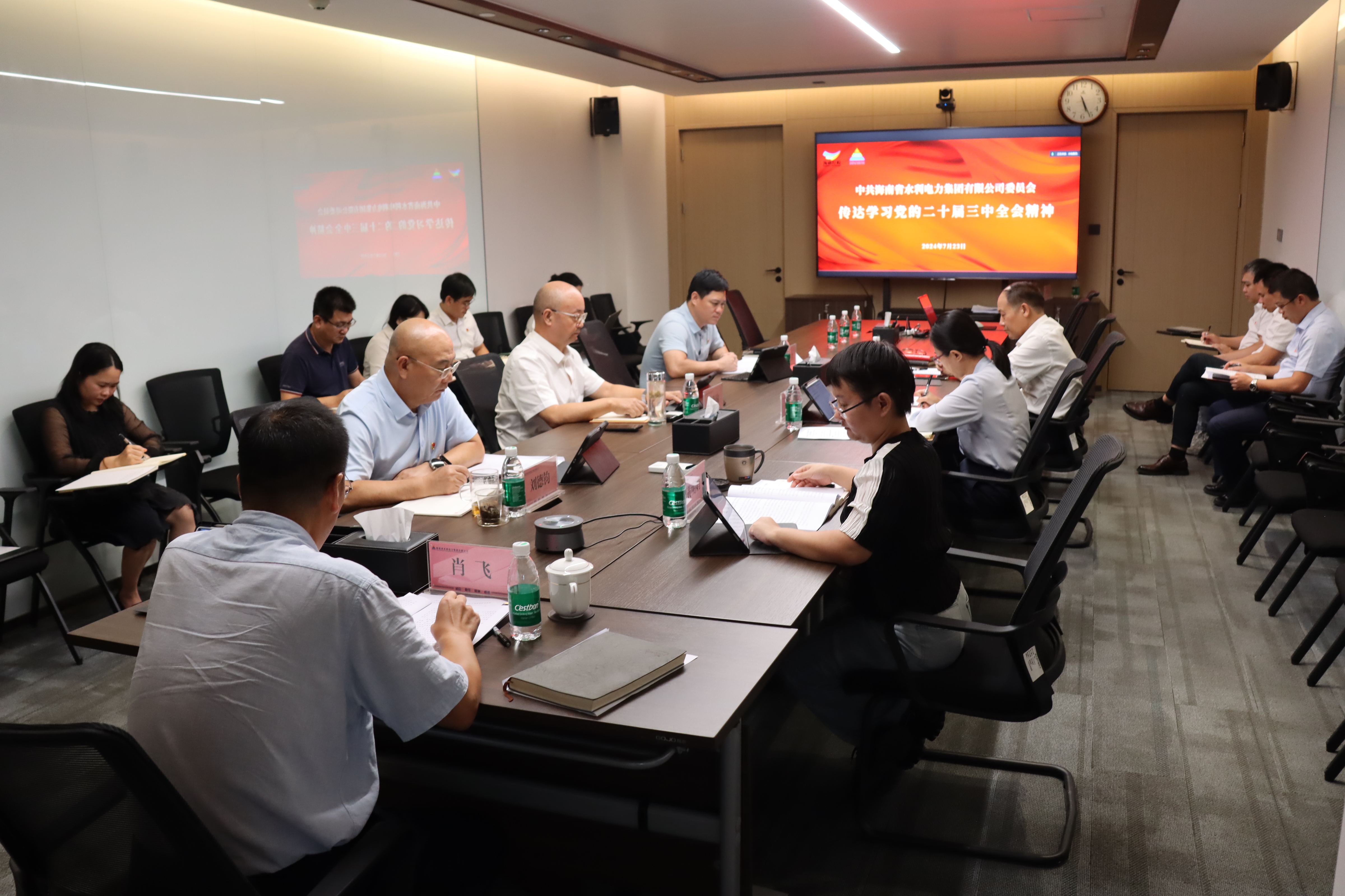 水电集团传达学习贯彻党的二十届三中全会精神
