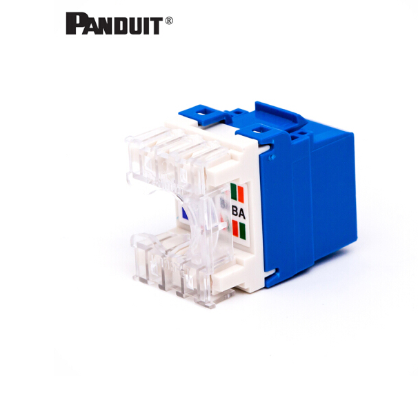 泛达（PANDUIT）六类非屏蔽网络模块NK688M蓝，红，白，黄