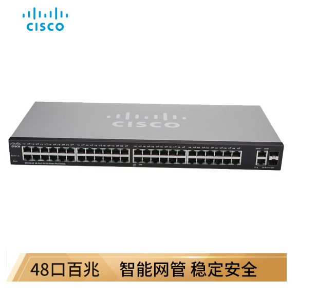 思科（Cisco）48口百兆智能企业级交换机SF220-48