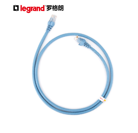 罗格朗（LEGRAND）六类非屏蔽跳线1m/1.5m/2m/3m/5m跳线蓝色