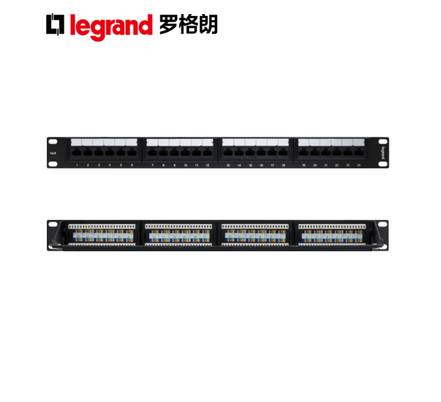 罗格朗（LEGRAND)六类非屏蔽24口配线架632781