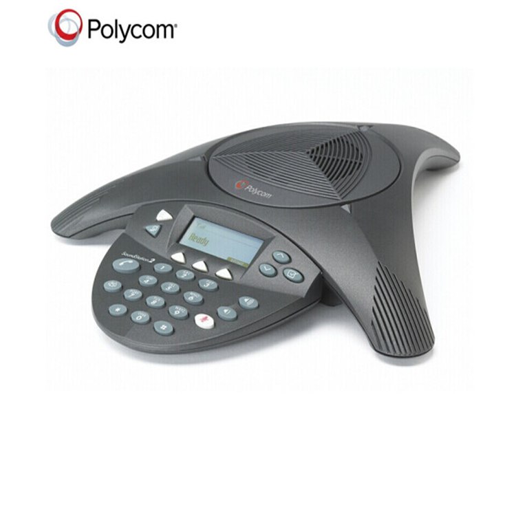 宝利通(POLYCOM) SoundStation2标准型 3.5+USB全向麦克风 电话会议八爪鱼