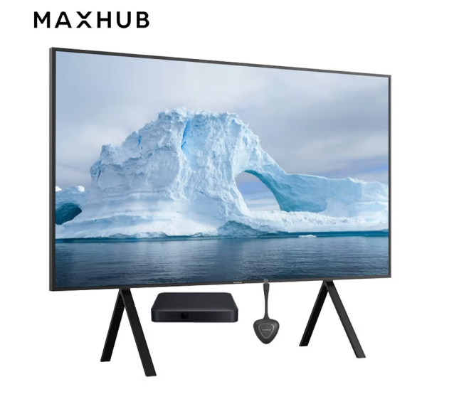 MAXHUB 企业会议屏110英寸商用显示W110PNB智慧屏110英寸+移动脚架+传屏盒子