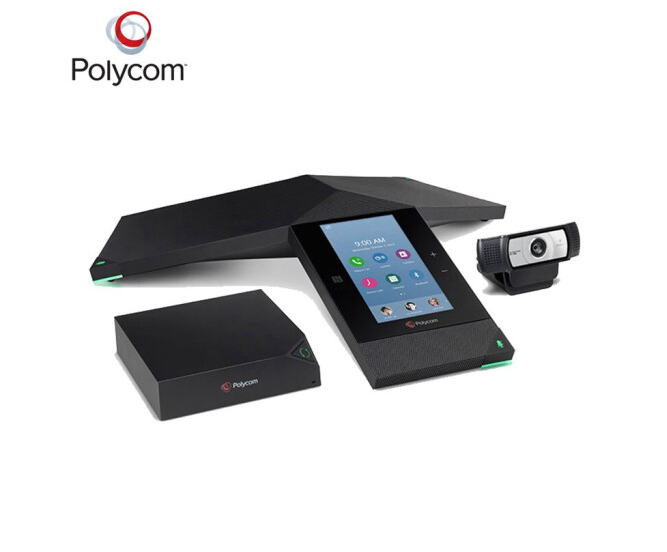 宝利通（Polycom）音视频会议电话终端一体机Trio8800 360度全向麦克风 内置5方多方会议