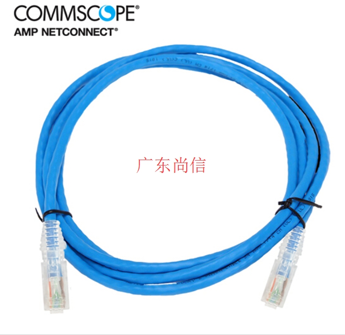 康普六类非屏蔽千兆网络跳线蓝色(5米)NPC06UVDB-BL017F