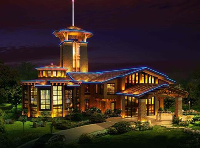 湖北李先生别墅亮化