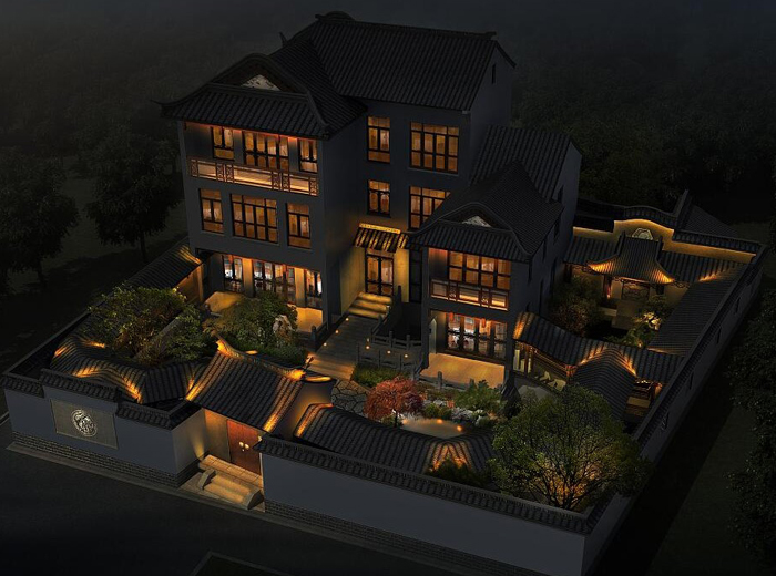 浙江马先生别墅亮化