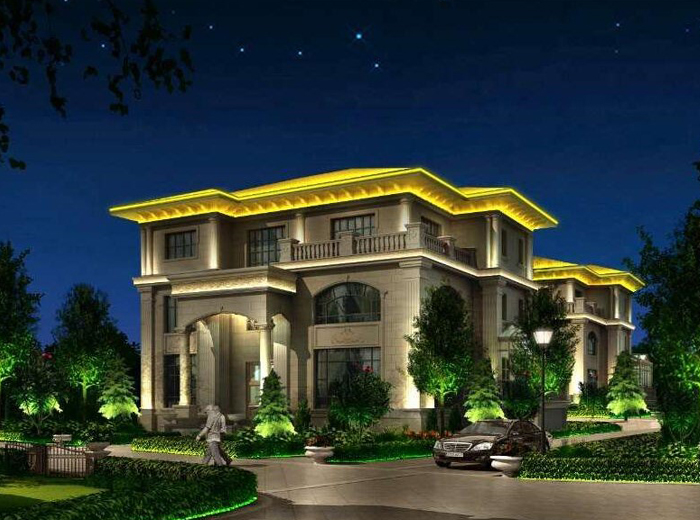 江苏李先生别墅亮化