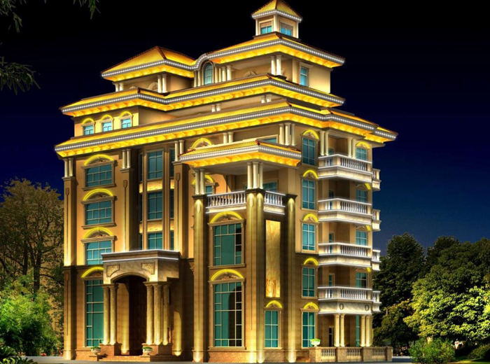 江苏韩先生别墅亮化