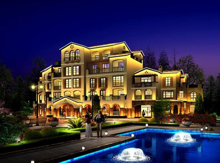 福建张先生别墅亮化