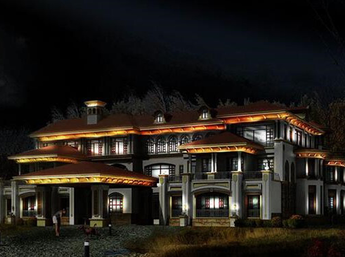 上海江先生别墅亮化