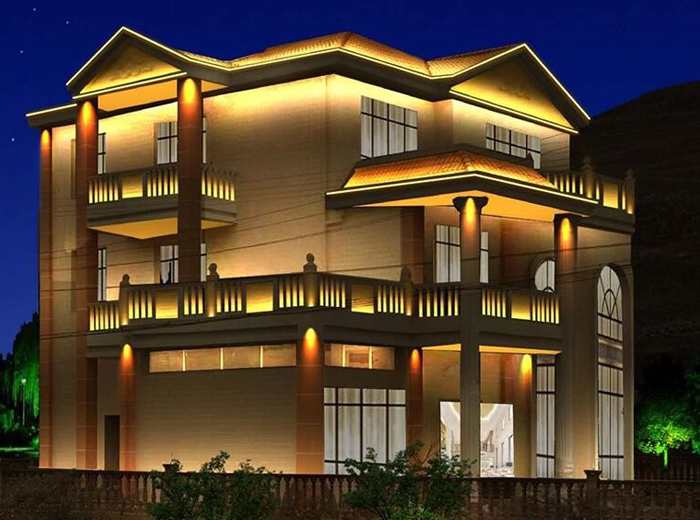 四川胡先生别墅亮化