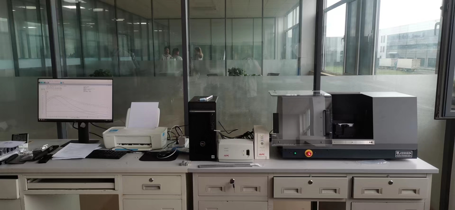 青岛某散热器生产商LAC-2000翅片测量设备安装调试