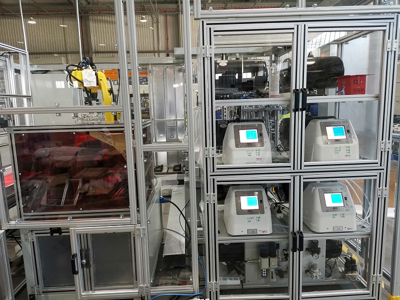 常州某热交换器生产商-中冷器微流量测试仪器现场调试